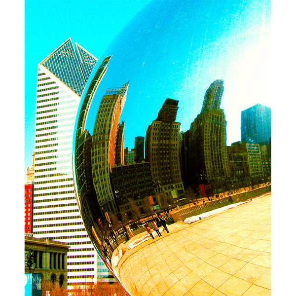 Latitude Run® Chicago Bean, Chicago Illinois Wrapped Canvas